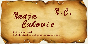 Nadja Ćuković vizit kartica